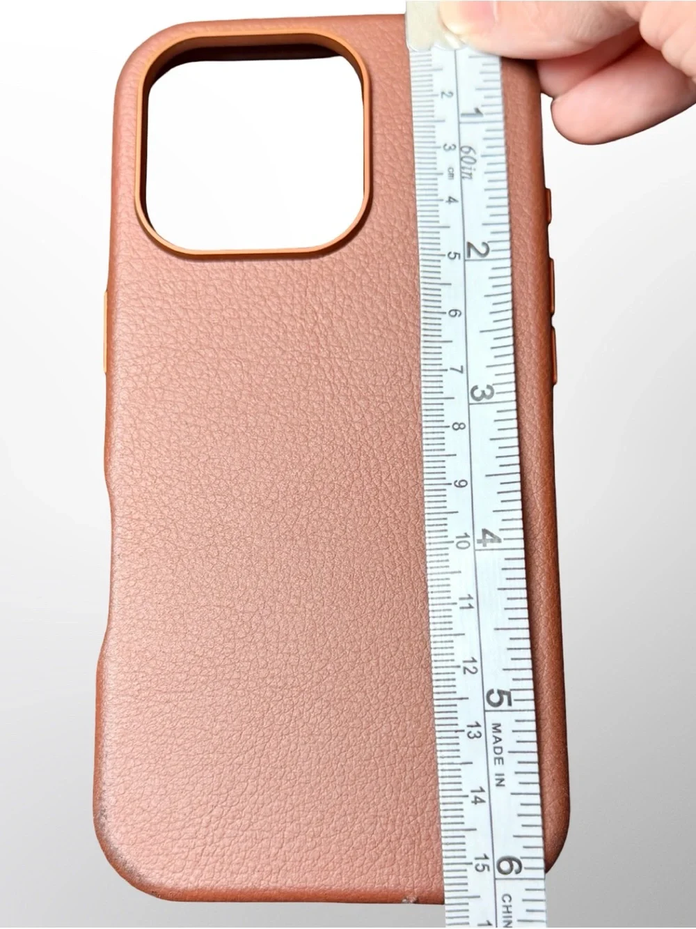 OtterBox Symmetry Leather MagSafe Case iPhone 16 Pro – Rich Brown Cactus Design